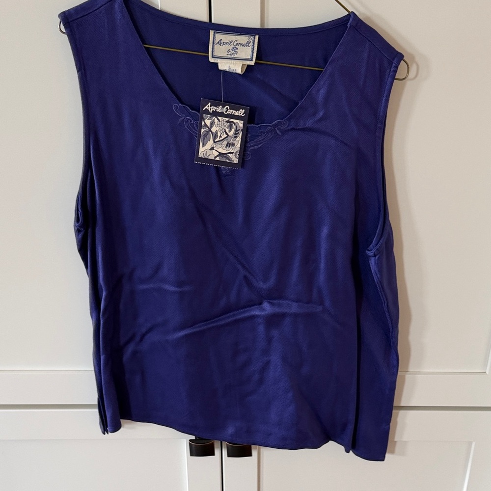 NWT April Cornell twin set, Sleeveless Top and 3/4 sleeve top - Picture 2 of 10